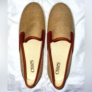 Chaps Women’s Burlap Slip-Ons